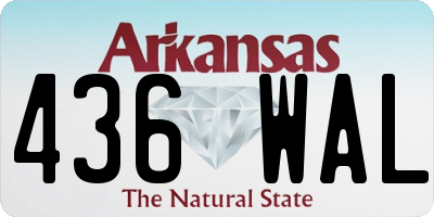 AR license plate 436WAL