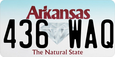 AR license plate 436WAQ