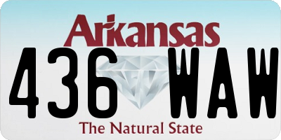 AR license plate 436WAW