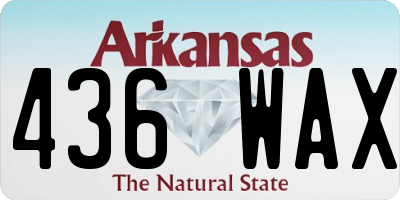 AR license plate 436WAX
