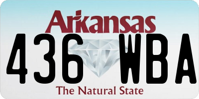 AR license plate 436WBA