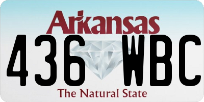 AR license plate 436WBC