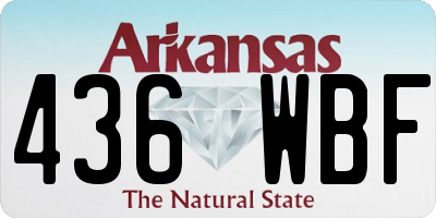 AR license plate 436WBF