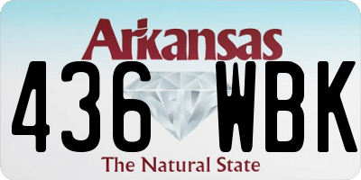 AR license plate 436WBK
