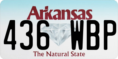 AR license plate 436WBP
