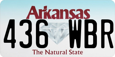 AR license plate 436WBR