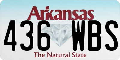 AR license plate 436WBS