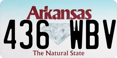 AR license plate 436WBV