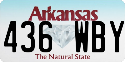 AR license plate 436WBY