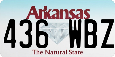 AR license plate 436WBZ