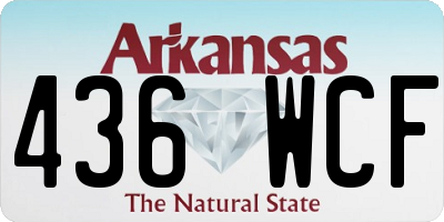 AR license plate 436WCF