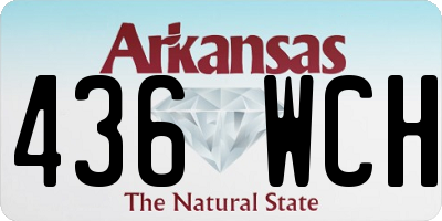 AR license plate 436WCH