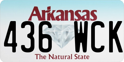 AR license plate 436WCK