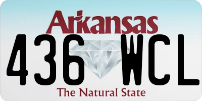AR license plate 436WCL