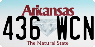 AR license plate 436WCN