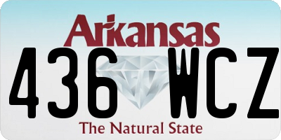 AR license plate 436WCZ