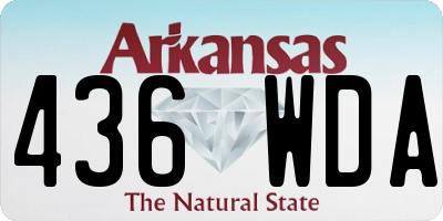 AR license plate 436WDA