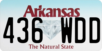AR license plate 436WDD