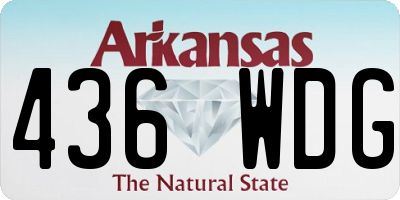 AR license plate 436WDG