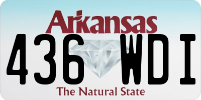 AR license plate 436WDI