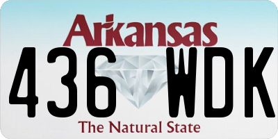 AR license plate 436WDK