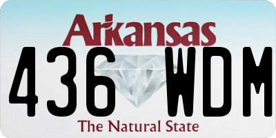 AR license plate 436WDM
