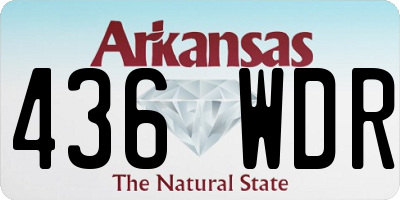 AR license plate 436WDR