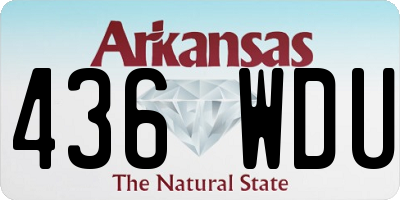 AR license plate 436WDU
