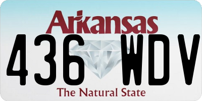 AR license plate 436WDV