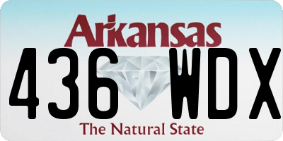 AR license plate 436WDX