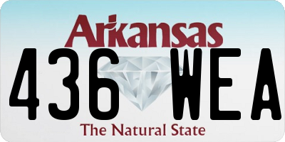 AR license plate 436WEA