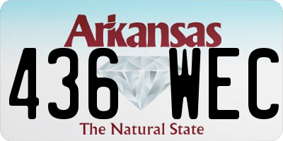 AR license plate 436WEC