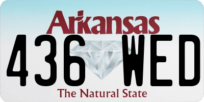 AR license plate 436WED
