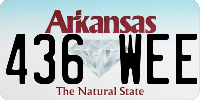 AR license plate 436WEE
