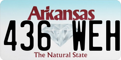 AR license plate 436WEH