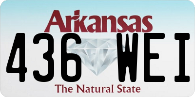 AR license plate 436WEI