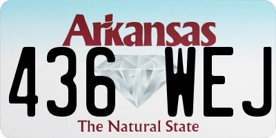 AR license plate 436WEJ