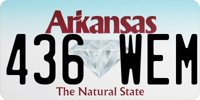 AR license plate 436WEM