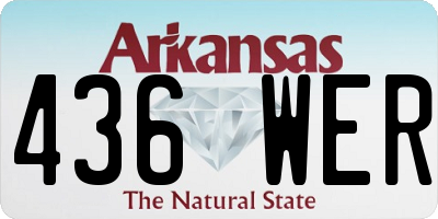 AR license plate 436WER