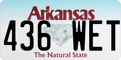 AR license plate 436WET