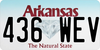 AR license plate 436WEV