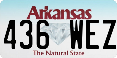 AR license plate 436WEZ