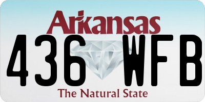 AR license plate 436WFB