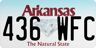 AR license plate 436WFC