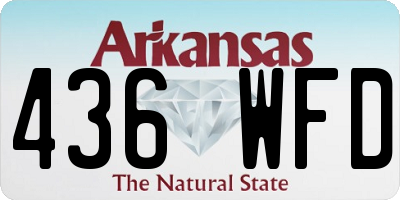 AR license plate 436WFD