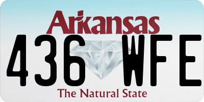 AR license plate 436WFE