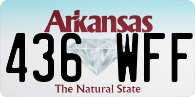 AR license plate 436WFF