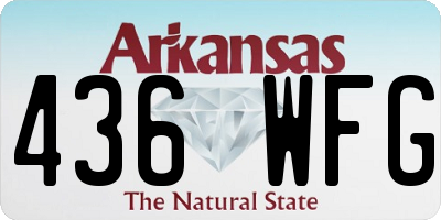 AR license plate 436WFG