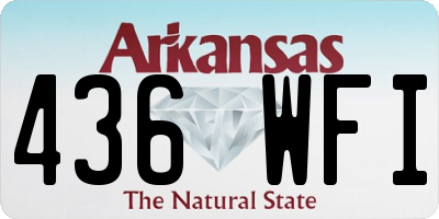 AR license plate 436WFI