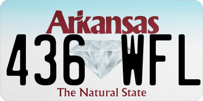 AR license plate 436WFL